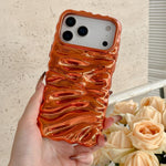 Coque de téléphone en TPU à couverture complète, texture crème galvanisée, pour iPhone 17, pour iPhone 16 Pro Max