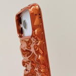 Coque de téléphone en TPU à couverture complète, texture crème galvanisée, pour iPhone 17, pour iPhone 16 Pro Max