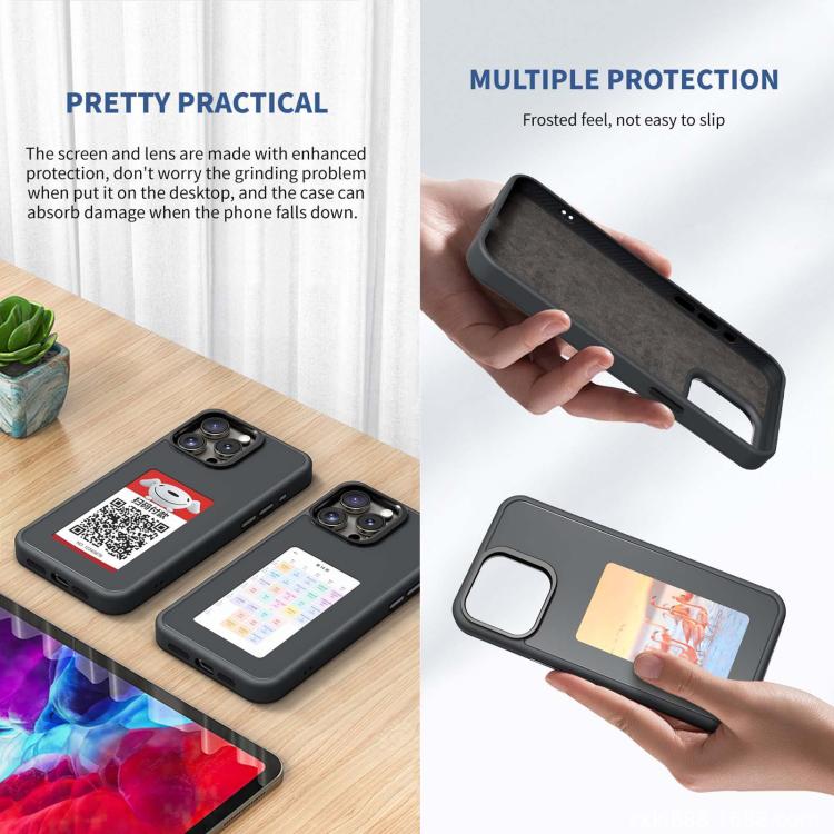 Coque de téléphone DIY NFC à encre électronique quatre couleurs, pour iPhone 17 Pro Max, pour iPhone 17 Pro