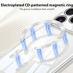 Coque de téléphone transparente magnétique MagSafe GKK Phantom CD Pattern, pour iPhone 17 Pro Max, pour iPhone 17 Pro