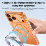 Coque de téléphone transparente magnétique MagSafe GKK Phantom CD Pattern, pour iPhone 17 Pro Max, pour iPhone 17 Pro
