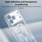 Coque de téléphone transparente magnétique MagSafe GKK Phantom CD Pattern, pour iPhone 17 Pro Max, pour iPhone 17 Pro