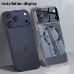 Coque de téléphone transparente magnétique MagSafe GKK Phantom CD Pattern, pour iPhone 17 Pro Max, pour iPhone 17 Pro