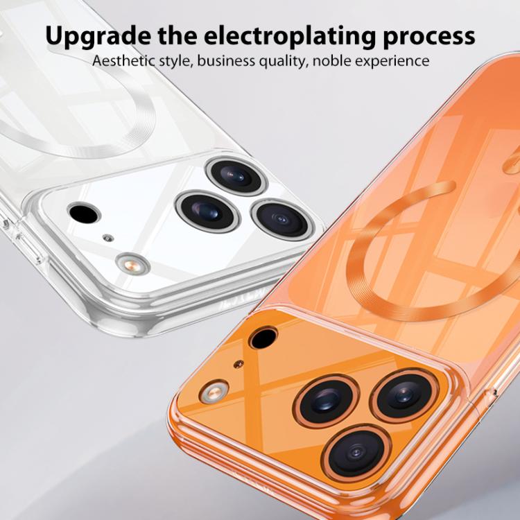 Coque de téléphone transparente magnétique MagSafe GKK Phantom CD Pattern, pour iPhone 17 Pro Max, pour iPhone 17 Pro