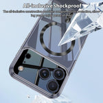 Coque de téléphone transparente magnétique MagSafe GKK Phantom CD Pattern, pour iPhone 17 Pro Max, pour iPhone 17 Pro