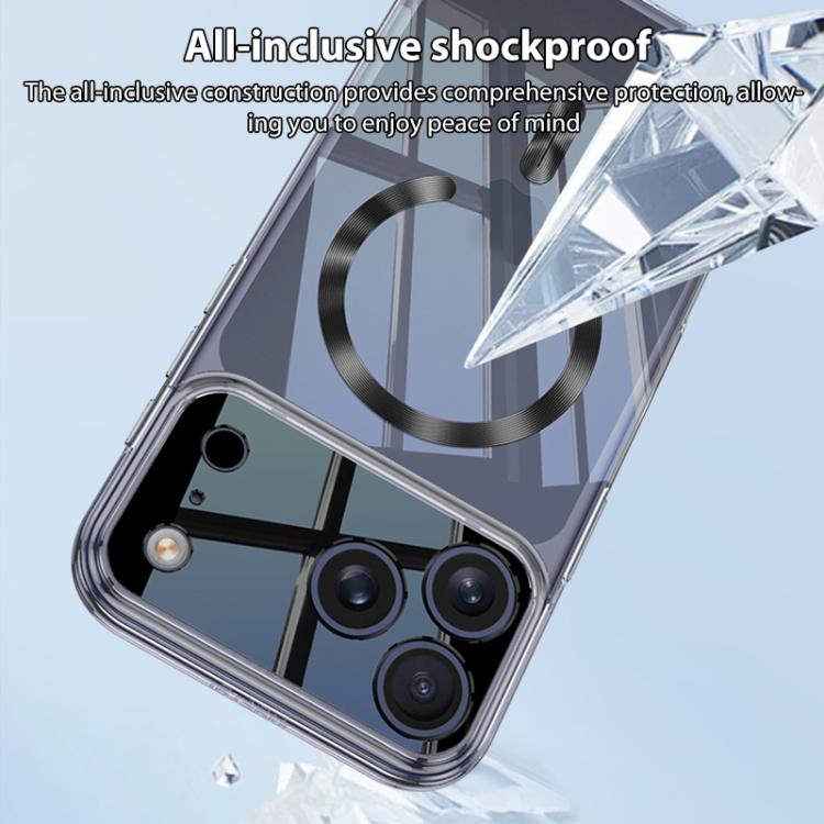 Coque de téléphone transparente magnétique MagSafe GKK Phantom CD Pattern, pour iPhone 17 Pro Max, pour iPhone 17 Pro