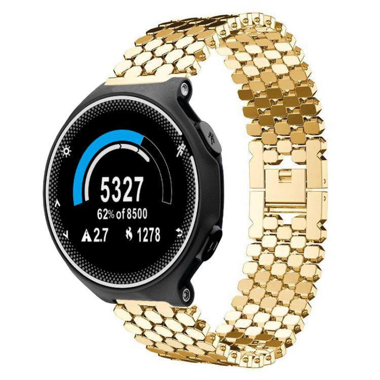 xDfind Fish Scale Texture Metal Watch Band, For Garmin Fenix 8/7X/6X/5X 26mm, For Garmin Fenix 8/7/6/5 22mm, For Garmin Forerunner 235/220/620/630, For Garmin Forerunner 35 / 30 / 35J