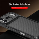 Série de rayures d'ombre de guerre Coque de téléphone antichoc givrée avec airbag, Pour iPhone 17 Pro Max, Pour iPhone 17 Pro