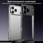 Série de rayures d'ombre de guerre Coque de téléphone antichoc givrée avec airbag, Pour iPhone 17 Pro Max, Pour iPhone 17 Pro