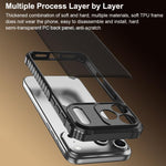 Série de rayures d'ombre de guerre Coque de téléphone antichoc givrée avec airbag, Pour iPhone 17 Pro Max, Pour iPhone 17 Pro
