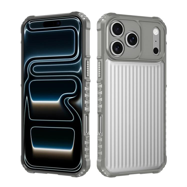 Série de rayures d'ombre de guerre Coque de téléphone antichoc givrée avec airbag, Pour iPhone 17 Pro Max, Pour iPhone 17 Pro