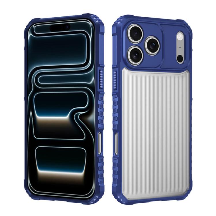 Série de rayures d'ombre de guerre Coque de téléphone antichoc givrée avec airbag, Pour iPhone 17 Pro Max, Pour iPhone 17 Pro