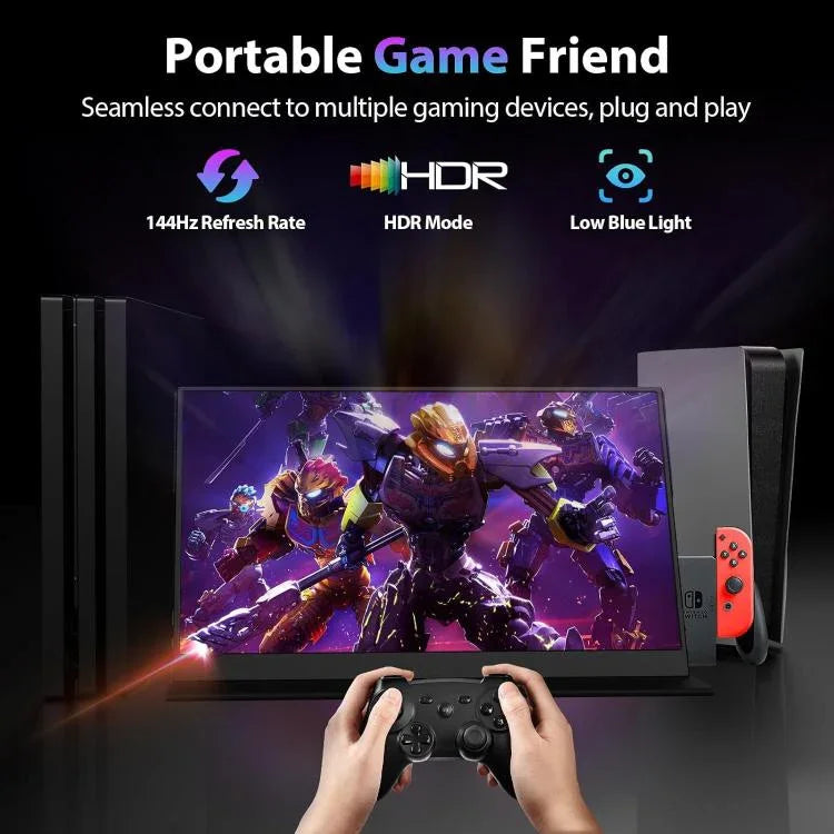 P161Q10G Moniteur portable 16,1 pouces 2,5K 144Hz écran étendu, 16,1 pouces 2,5K 144Hz