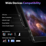 P161Q10G Moniteur portable 16,1 pouces 2,5K 144Hz écran étendu, 16,1 pouces 2,5K 144Hz
