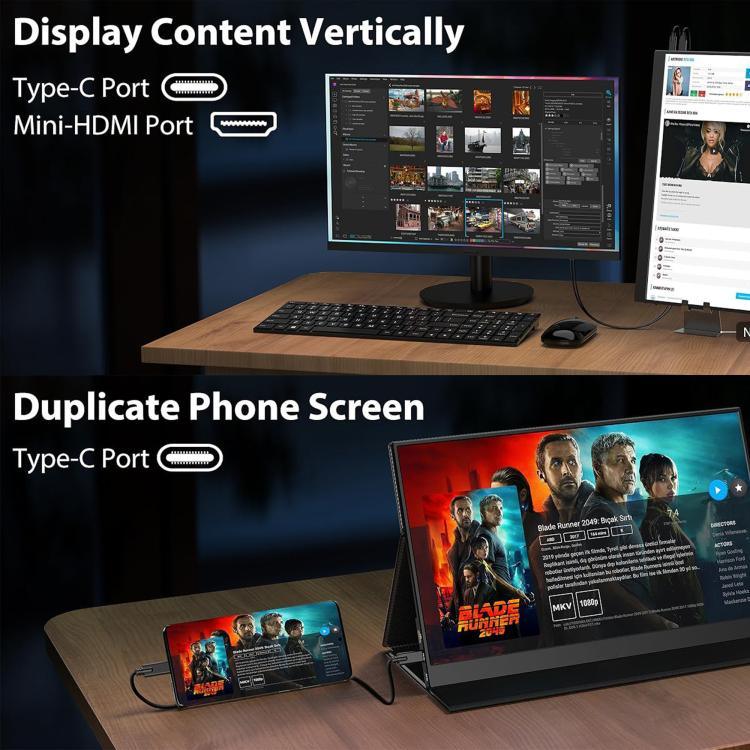 P161Q10G Moniteur portable 16,1 pouces 2,5K 144Hz écran étendu, 16,1 pouces 2,5K 144Hz