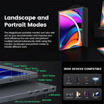 P160A20 Écran Portable 16 pouces 4K pour Gaming, Écran Étendu 16 pouces 4K
