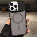 Étui de téléphone magnétique MagSafe avec support d'objectif en métal dépoli et sensation de peau, pour iPhone 17 Pro Max, pour iPhone 17 Pro, pour iPhone 17, pour iPhone Air, pour iPhone 16 Pro Max, pour iPhone 16 Pro