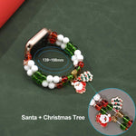 Bracelet de montre à maillons de Noël de 20 mm de large, compatible avec Apple Watch 46 mm / 49 mm / 45 mm / 44 mm et Apple Watch 42 mm / 41 mm / 40 mm / 38 mm.