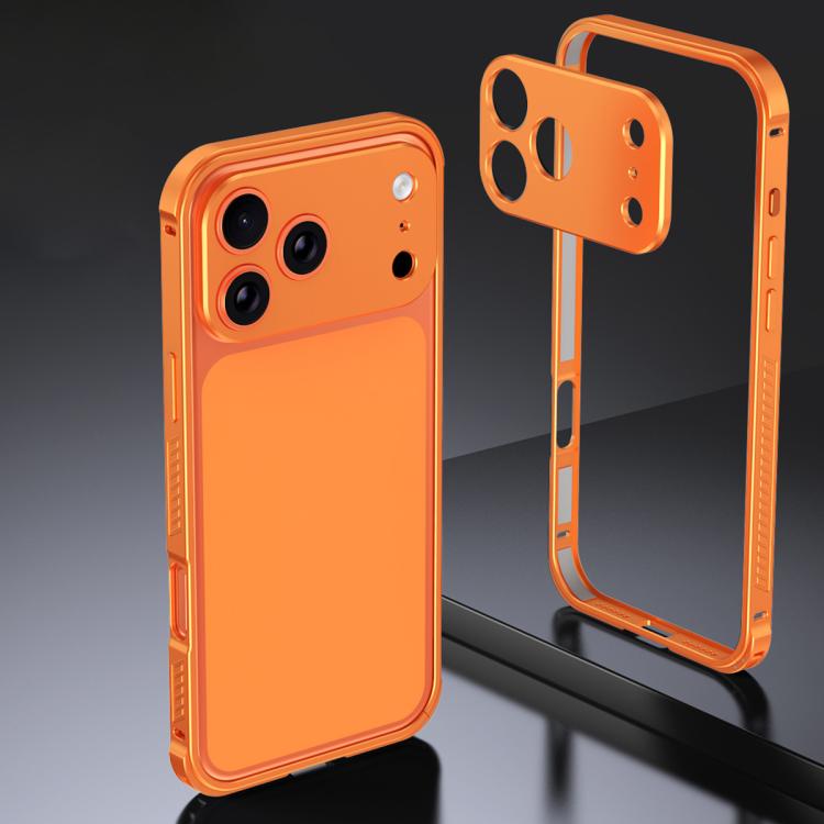 Coque rigide en métal double face antidérapante avec protection d'objectif, Pour iPhone 17 Pro Max, Pour iPhone 17 Pro, Pour iPhone 17, Pour iPhone 16 Pro Max, Pour iPhone 16 Pro, Pour iPhone 16