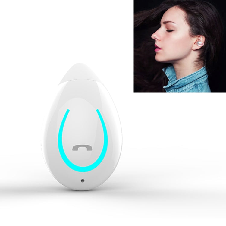 YX08 Écouteurs sans fil ultra-légers à crochet d'oreille V5.0 Bluetooth, Casque Bluetooth stéréo à clip d'oreille avec micro, Simple