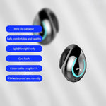YX08 Écouteurs sans fil ultra-légers à crochet d'oreille V5.0 Bluetooth, Casque Bluetooth stéréo à clip d'oreille avec micro, Simple