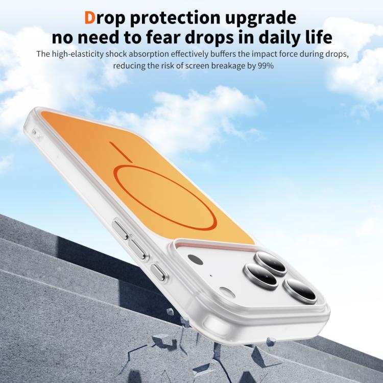 Coque de téléphone MagSafe magnétique givrée effet peau de cristal, Pour iPhone 17 Pro Max, Pour iPhone 17 Pro, Pour iPhone 17, Pour iPhone Air
