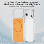 Coque de téléphone MagSafe magnétique givrée effet peau de cristal, Pour iPhone 17 Pro Max, Pour iPhone 17 Pro, Pour iPhone 17, Pour iPhone Air