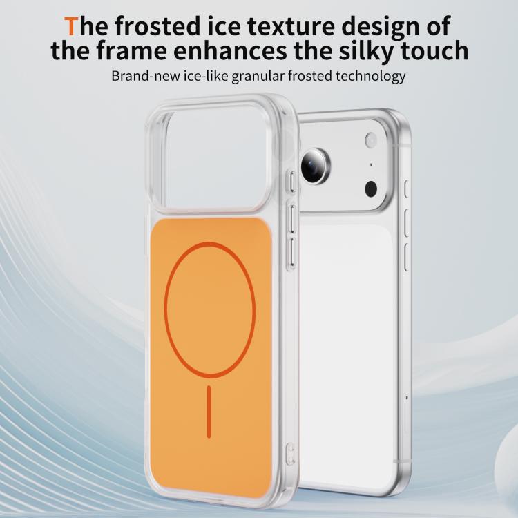 Coque de téléphone MagSafe magnétique givrée effet peau de cristal, Pour iPhone 17 Pro Max, Pour iPhone 17 Pro, Pour iPhone 17, Pour iPhone Air