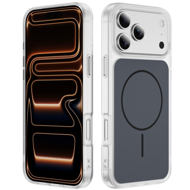 Coque de téléphone MagSafe magnétique givrée effet peau de cristal, Pour iPhone 17 Pro Max, Pour iPhone 17 Pro, Pour iPhone 17, Pour iPhone Air