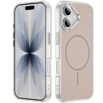 Coque de téléphone MagSafe magnétique givrée effet peau de cristal, Pour iPhone 17 Pro Max, Pour iPhone 17 Pro, Pour iPhone 17, Pour iPhone Air