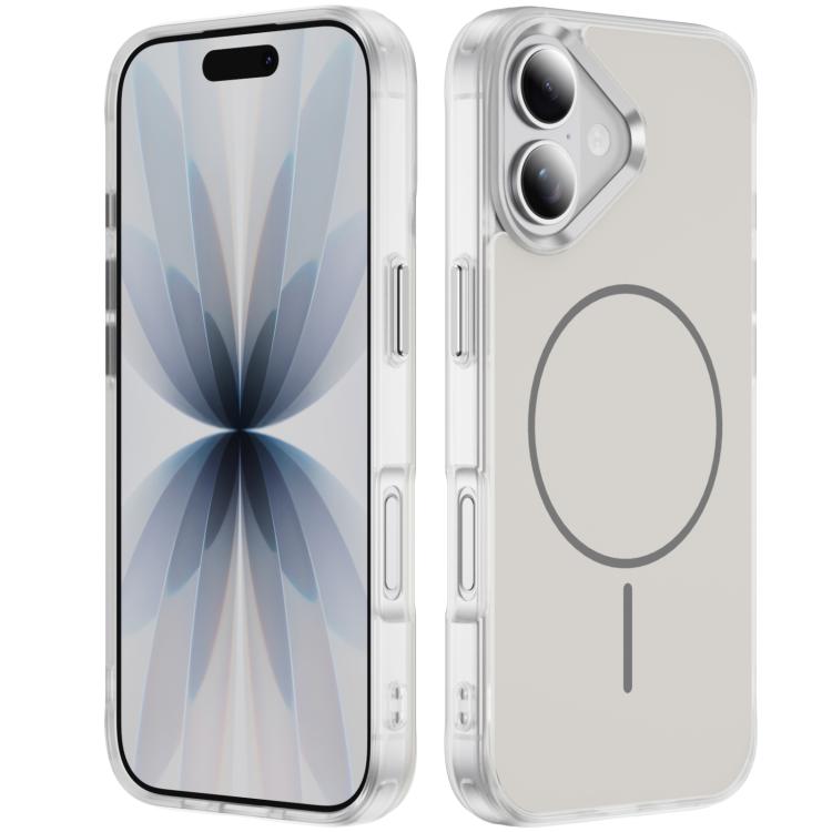 Coque de téléphone MagSafe magnétique givrée effet peau de cristal, Pour iPhone 17 Pro Max, Pour iPhone 17 Pro, Pour iPhone 17, Pour iPhone Air