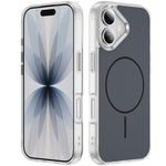 Coque de téléphone MagSafe magnétique givrée effet peau de cristal, Pour iPhone 17 Pro Max, Pour iPhone 17 Pro, Pour iPhone 17, Pour iPhone Air