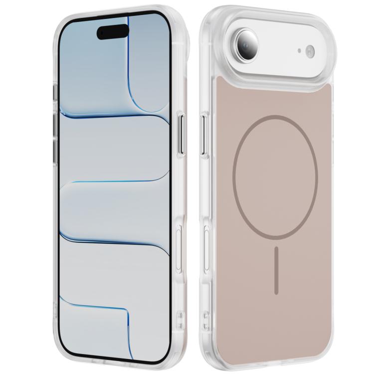 Coque de téléphone MagSafe magnétique givrée effet peau de cristal, Pour iPhone 17 Pro Max, Pour iPhone 17 Pro, Pour iPhone 17, Pour iPhone Air