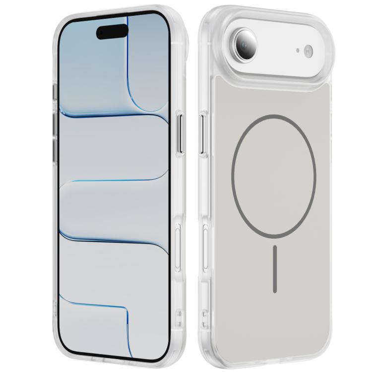 Coque de téléphone MagSafe magnétique givrée effet peau de cristal, Pour iPhone 17 Pro Max, Pour iPhone 17 Pro, Pour iPhone 17, Pour iPhone Air