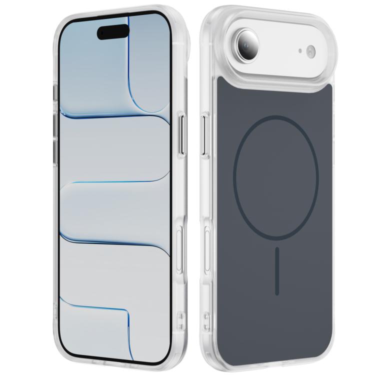 Coque de téléphone MagSafe magnétique givrée effet peau de cristal, Pour iPhone 17 Pro Max, Pour iPhone 17 Pro, Pour iPhone 17, Pour iPhone Air