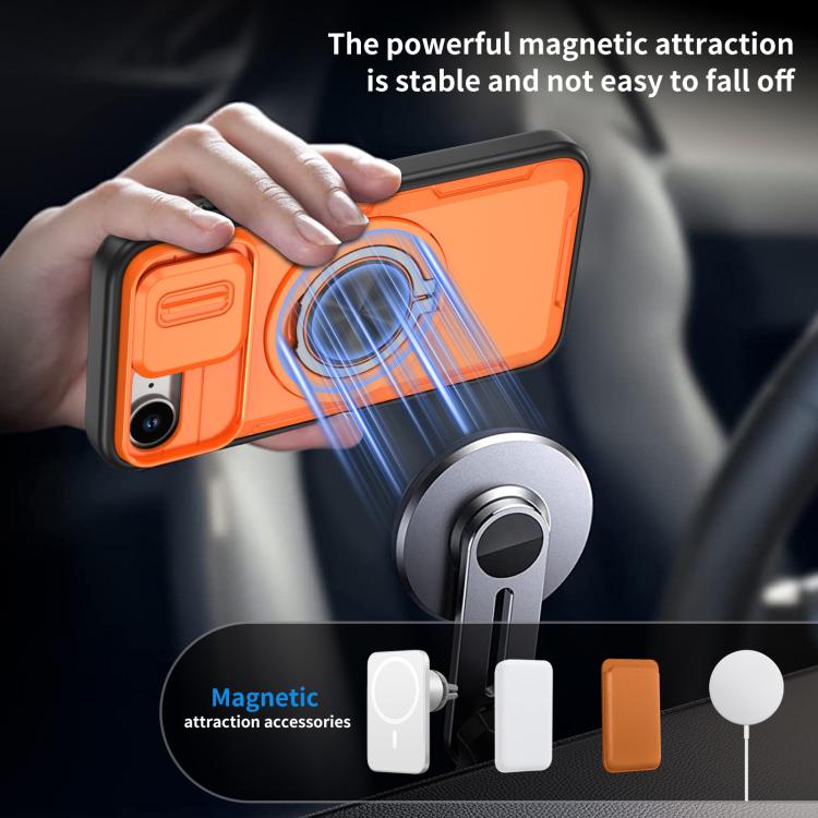 Coque de téléphone Camshield Rotation Holder MagSafe, Pour iPhone 17 Pro Max, Pour iPhone 17 Pro, Pour iPhone 16 Pro Max, Pour iPhone 16 Pro, Pour iPhone 16 Plus, Pour iPhone 16, Pour iPhone 15 Pro Max, Pour iPhone 15 Pro