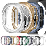 xDfind Coque de montre PC creuse en diamant à une rangée, pour Samsung Galaxy Watch Ultra 47mm / Ultra 2025