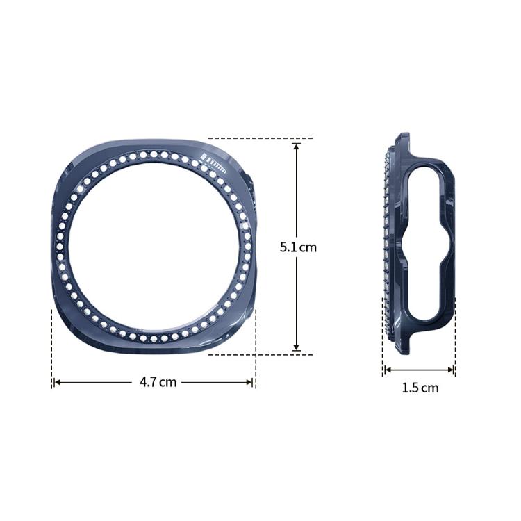 xDfind Coque de montre PC creuse en diamant à une rangée, pour Samsung Galaxy Watch Ultra 47mm / Ultra 2025