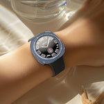 xDfind Coque de montre PC creuse en diamant à une rangée, pour Samsung Galaxy Watch Ultra 47mm / Ultra 2025