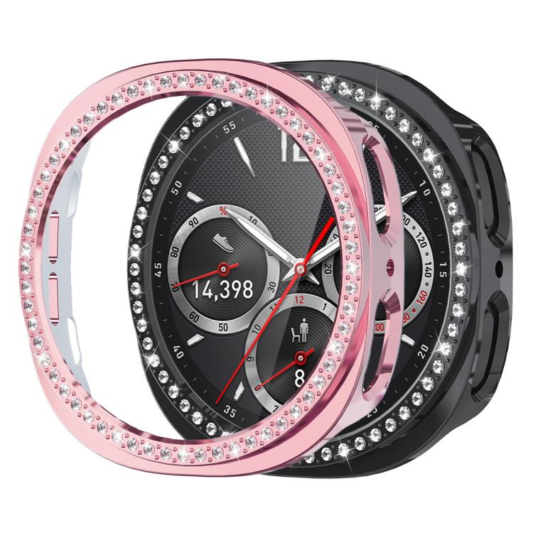 xDfind Couverture de montre PC creuse en diamant à rangée unique, pour Samsung Galaxy Watch8 44 mm, pour Samsung Galaxy Watch8 40 mm