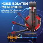 Casque de jeu filaire KOTION EACH G2000 avec lumière LED