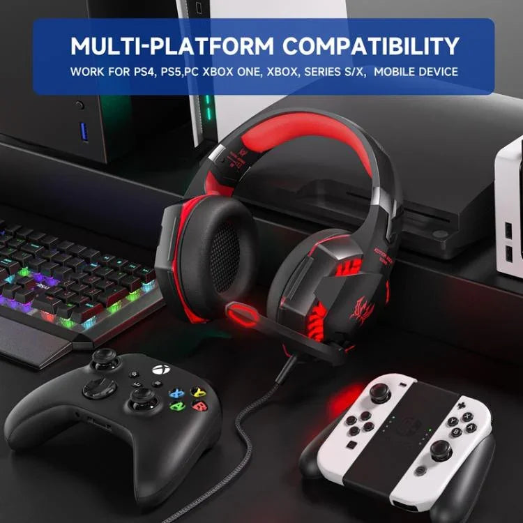 Casque de jeu filaire KOTION EACH G2000 avec lumière LED