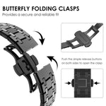 Bracelet de montre en alliage de titane avec boucle papillon, pour Samsung Galaxy Watch Ultra 47mm / Ultra 2025, pour Samsung Galaxy Watch8 / Watch8 Classic