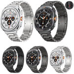 Bracelet de montre détachable à trois perles avec boucle HW en alliage de titane, pour Samsung Galaxy Watch Ultra 47mm / Ultra 2025, pour Samsung Galaxy Watch8 / Watch8 Classic