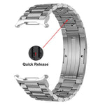 Bracelet de montre détachable à trois perles avec boucle HW en alliage de titane, pour Samsung Galaxy Watch Ultra 47mm / Ultra 2025, pour Samsung Galaxy Watch8 / Watch8 Classic