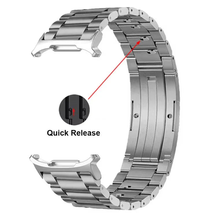 Bracelet de montre détachable à trois perles avec boucle HW en alliage de titane, pour Samsung Galaxy Watch Ultra 47mm / Ultra 2025, pour Samsung Galaxy Watch8 / Watch8 Classic