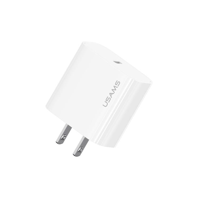 Chargeur rapide à port unique USB-C / Type-C USAMS CC228 T65 PD20W, prise US, CC228
