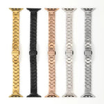 Bracelet de montre en acier inoxydable de style H, largeur 14 mm, compatible avec les Apple Watch 46 mm / 49 mm / 45 mm / 44 mm et 42 mm / 41 mm / 40 mm / 38 mm.