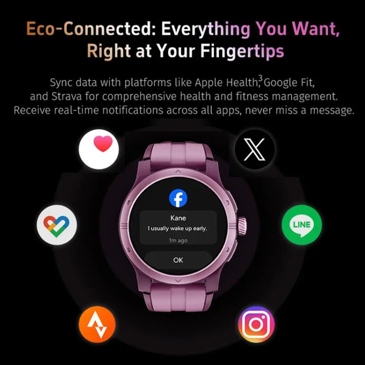 GTR5 1.43 inch AMOLED Screen Urban Fitness Smart Watch IP68 Support Heart Rate Monitoring