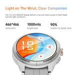 Montre connectée GTR6 pour coureur urbain, écran AMOLED de 1,43 pouce, étanchéité IP68, compatible avec le suivi de la fréquence cardiaque
